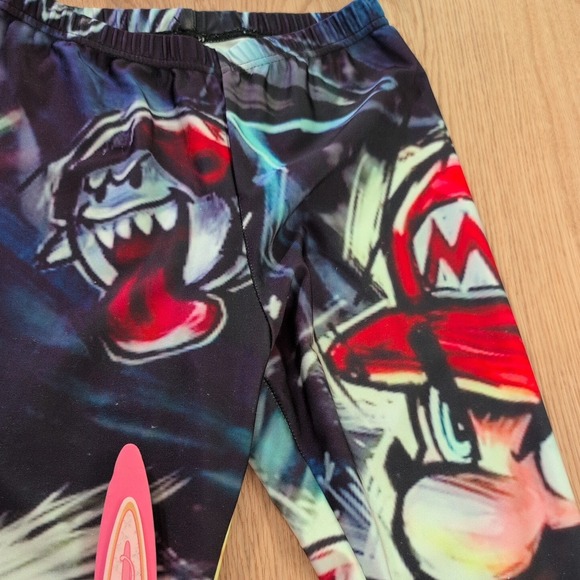 Mario Strikers Boo Ghost Stretch Yoga Pants Leggings Nintendo Gamercore Kawaii - Picture 3 of 5